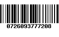 Código de Barras 0726093777208