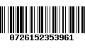 Código de Barras 0726152353961