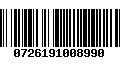 Código de Barras 0726191008990