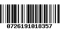 Código de Barras 0726191018357