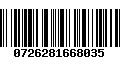 Código de Barras 0726281668035