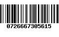 Código de Barras 0726667305615