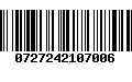 Código de Barras 0727242107006