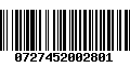 Código de Barras 0727452002801