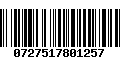 Código de Barras 0727517801257