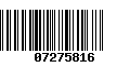 Código de Barras 07275816