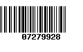 Código de Barras 07279928