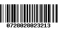 Código de Barras 0728028023213