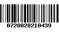 Código de Barras 0728028210439