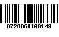 Código de Barras 0728060100149