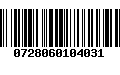 Código de Barras 0728060104031