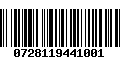 Código de Barras 0728119441001