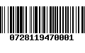 Código de Barras 0728119470001