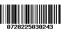 Código de Barras 0728225030243