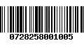 Código de Barras 0728258001005