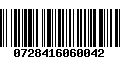 Código de Barras 0728416060042