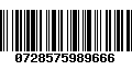 Código de Barras 0728575989666