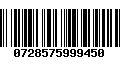 Código de Barras 0728575999450