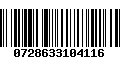 Código de Barras 0728633104116