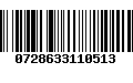 Código de Barras 0728633110513