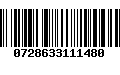 Código de Barras 0728633111480