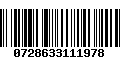 Código de Barras 0728633111978