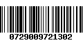 Código de Barras 0729009721302