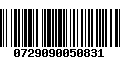 Código de Barras 0729090050831