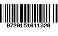 Código de Barras 0729151011320