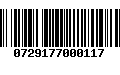 Código de Barras 0729177000117