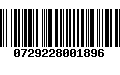 Código de Barras 0729228001896