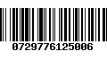 Código de Barras 0729776125006