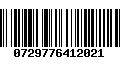 Código de Barras 0729776412021
