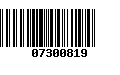 Código de Barras 07300819