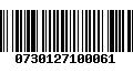 Código de Barras 0730127100061