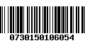 Código de Barras 0730150106054