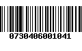 Código de Barras 0730406001041