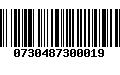 Código de Barras 0730487300019