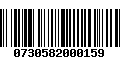 Código de Barras 0730582000159