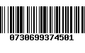 Código de Barras 0730699374501