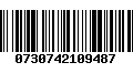Código de Barras 0730742109487