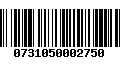 Código de Barras 0731050002750