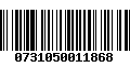 Código de Barras 0731050011868