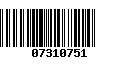 Código de Barras 07310751