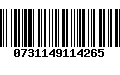 Código de Barras 0731149114265