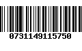 Código de Barras 0731149115750