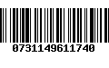 Código de Barras 0731149611740