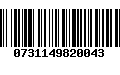 Código de Barras 0731149820043