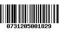 Código de Barras 0731205001829