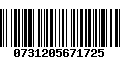 Código de Barras 0731205671725